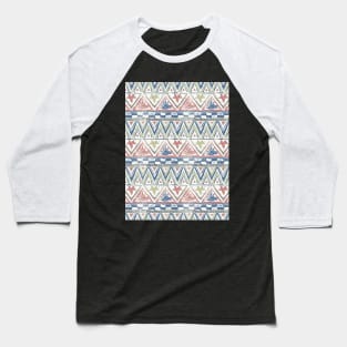 Woodblock print chevron Baseball T-Shirt